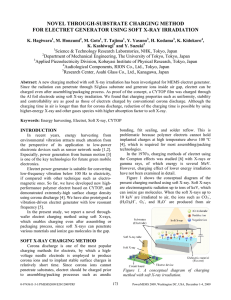 NOVEL THROUGH-SUBSTRATE CHARGING METHOD FOR ELECTRET GENERATOR USING SOFT X-RAY IRRADIATION