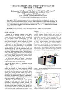 VIBRATION-DRIVEN MEMS ENERGY HARVESTER WITH VERTICAL ELECTRETS