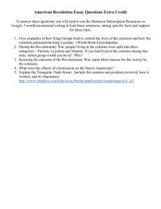 American Revolution Essay Questions