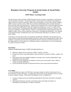 Brandeis University Program in Social Justice &amp; Social Policy (SJSP)