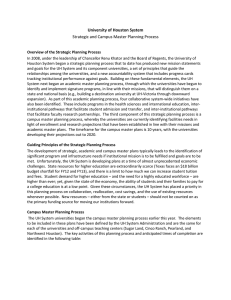 University of Houston System Strategic and Campus Master Planning Process