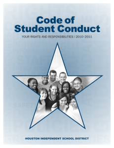 Code of Student Conduct YOUR RIGHTS AND RESPONSIBILITIES | 2010–2011