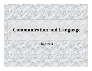 Communication and Language Chapter 4