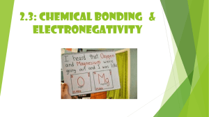 Chemical Bonding & Electronegativity: Presentation