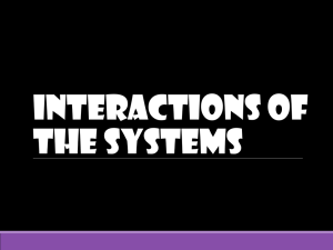 Interactions of the Systems