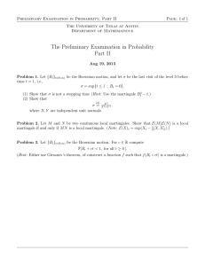 Preliminary Examination in Probability, Part II Page: 1 of 1