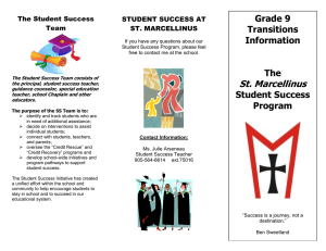 Grade 9 Transitions Information