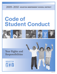 Code of Student Conduct Your Rights and Responsibilities
