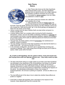 Gaia Theory Basics: Summary & Key Concepts
