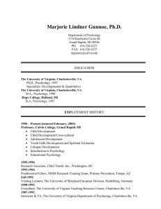 Marjorie Lindner Gunnoe, Ph.D.