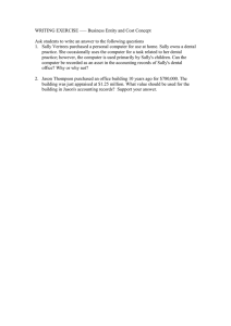 Business Entity & Cost Concept Writing Exercise