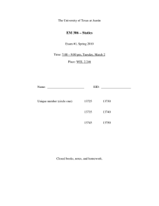 EM 306 – Statics