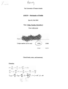 +, @ fly -Mechanics  of Solids