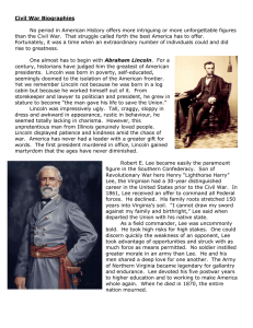 Civil War Biographies