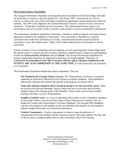 First Grade Science Curriculum Benchmarks for Science