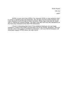 XHTML vs HTML5: Lab Report on Web Development Standards