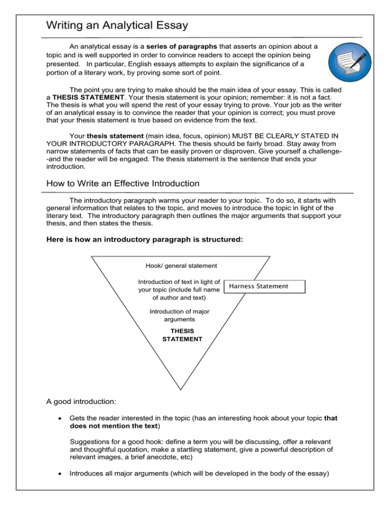 Writing An Analytical Essay