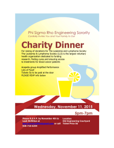 Charity Dinner Phi Sigma Rho Engineering Sorority