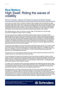 High Swell: Riding the waves of volatility Real Matters