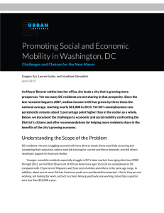 Promoting Social and Economic Mobility in Washington, DC