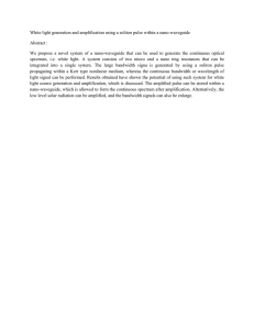 White light generation and amplification using a soliton pulse within... Abstract :