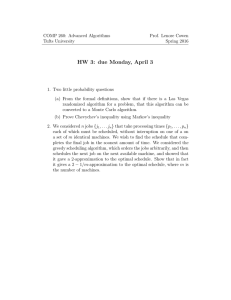 HW 3: due Monday, April 3