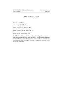 HW 2: due Tuesday, Sept 17