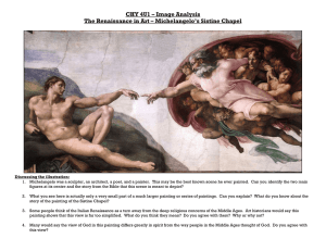 Michelangelo's Sistine Chapel: Image Analysis Worksheet