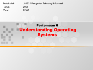 Understanding Operating Systems Pertemuan 6 Matakuliah