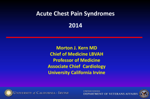 Acute Chest Pain Syndromes 2014