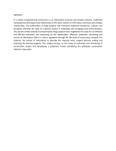 ABSTRACT: It  is  widely  recognised that  construction ...