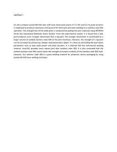 ABSTRACT:  An ultra compact pulsed Nd:YAG laser with laser beam peak...
