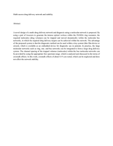 Multi-access drug delivery network and stability  Abstract: