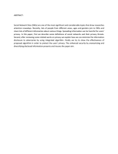 ABSTRACT:  Social Network Sites (SNSs) are one of the most significant...