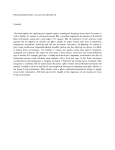 Plant material booklet 2: wayside trees of Malaysia  Synopsis: