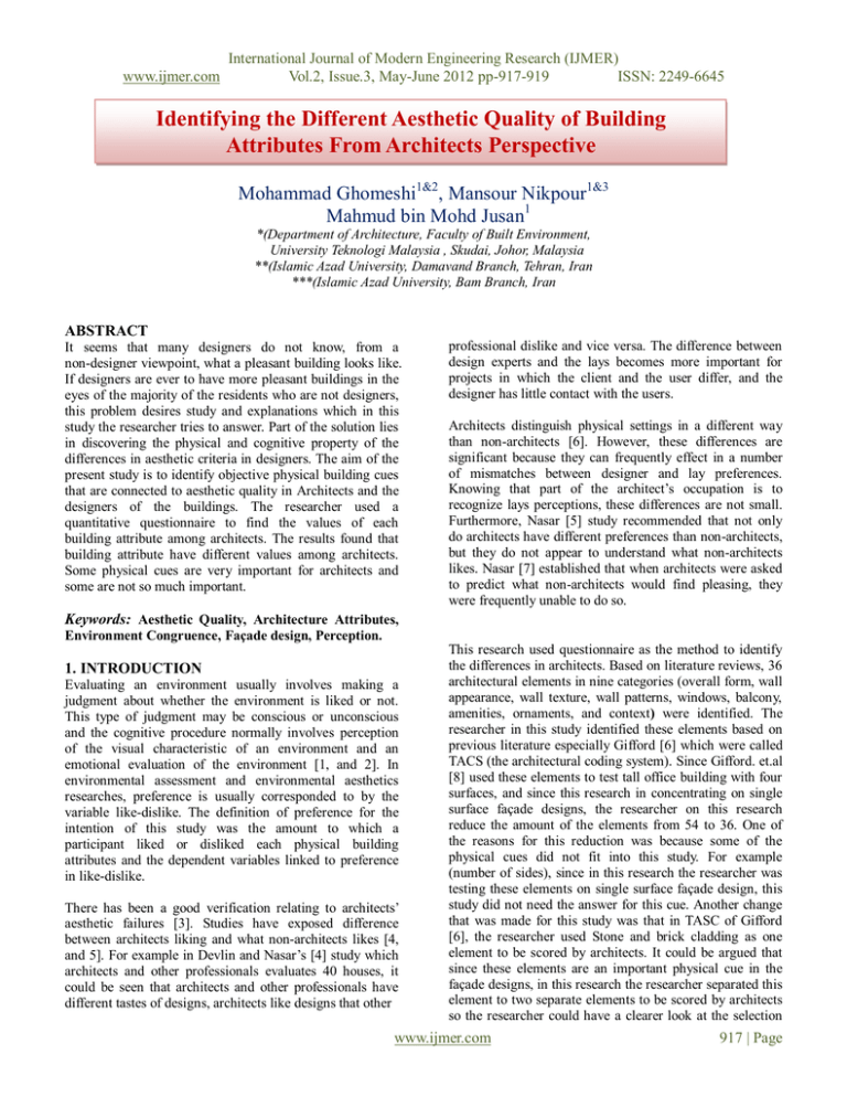 international journal of modern research in engineering and technology scimago