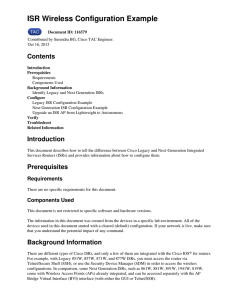 Cisco ISR Wireless Configuration Example