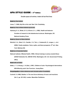 APA STYLE GUIDE –