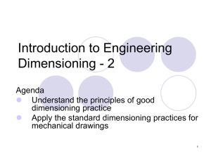 Introduction to Engineering Dimensioning - 2
