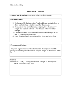 Artist Math Concepts