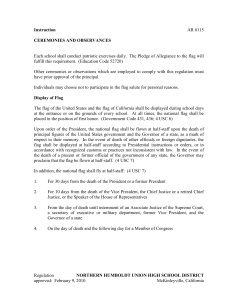 Instruction CEREMONIES AND OBSERVANCES AR 6115