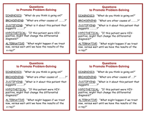 Questions to Promote Problem-Solving