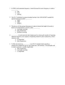 1.  In FDM, each modulated frequency, centered around its... __________. a.  link
