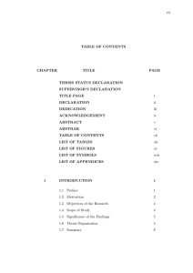 vii i TABLE OF CONTENTS CHAPTER