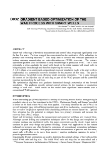 B032 GRADIENT BASED OPTIMIZATION OF THE WAG PROCESS WITH SMART WELLS