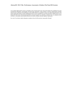 AbstractID: 9810 Title: Performance Assessment of Indirect Flat Panel DR...