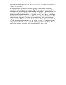 AbstractID: 9026 Title: How does the choice of mAs affect... in digital mammography?