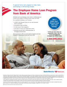 The Employee Home Loan Program from Bank of America