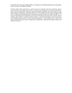 AbstractID: 8076 Title: Gantry-Table-Double-Arc Technique for Total-Body Irradiation with Unmodified