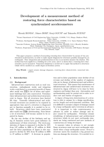 Development of a measurement method of restoring force characteristics based on